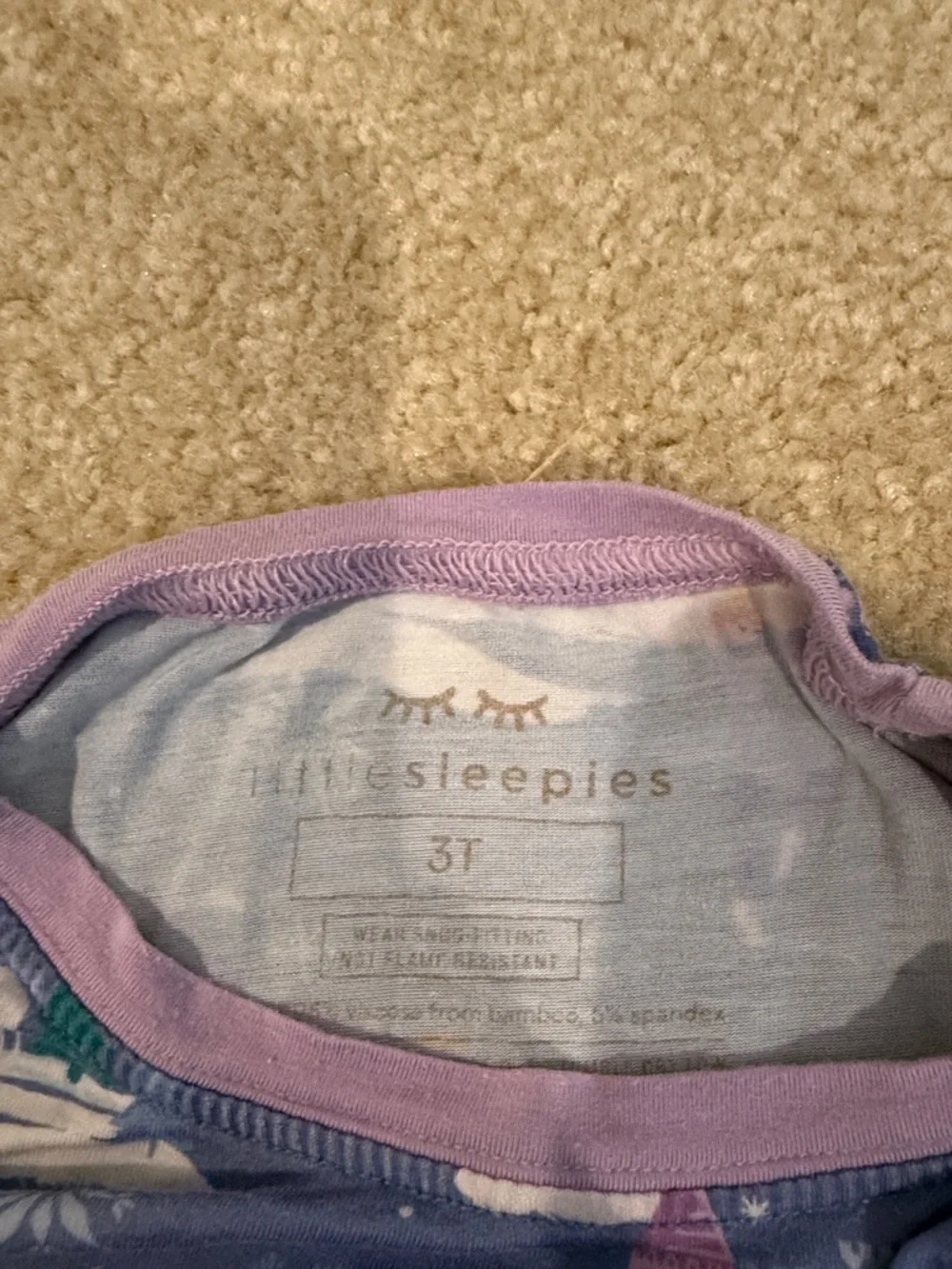 Little sleepies ice skating print